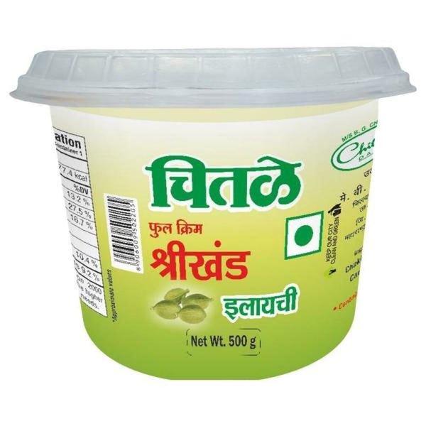 Chitale Elaichi Full Cream Shrikhand 500 g (Container) || S1