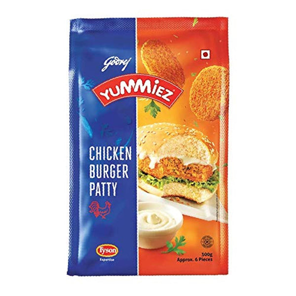 Godrej Yummiez Chicken Burger Patty 300 g Pack || S1