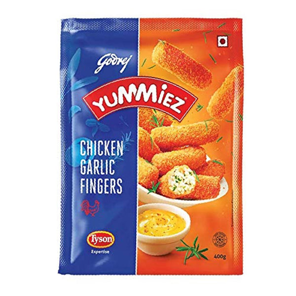 Godrej Yummiez Chicken Garlic Fingers Pouch 400 g || S1