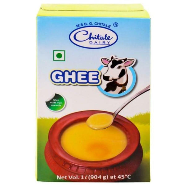CHITALE PURE COW GHEE 1 LTR (CARTON) || S2