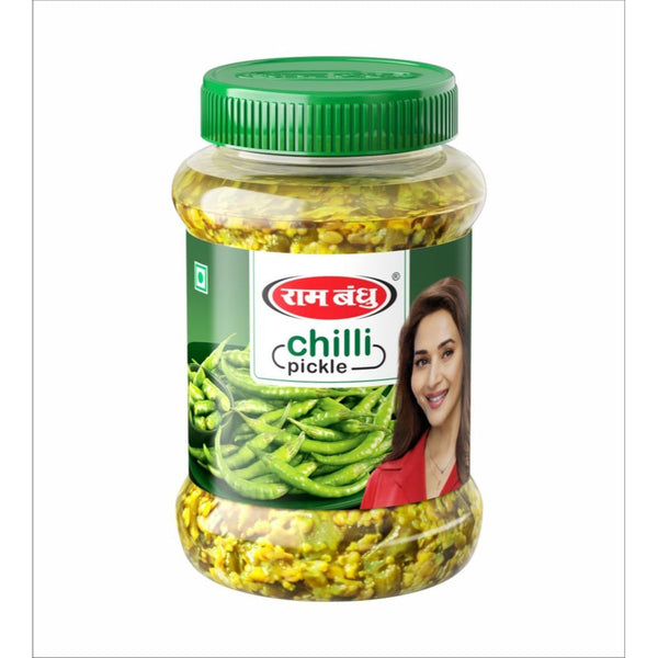 Ram Bandhu Green Chilli Pickle (500 g) || S1