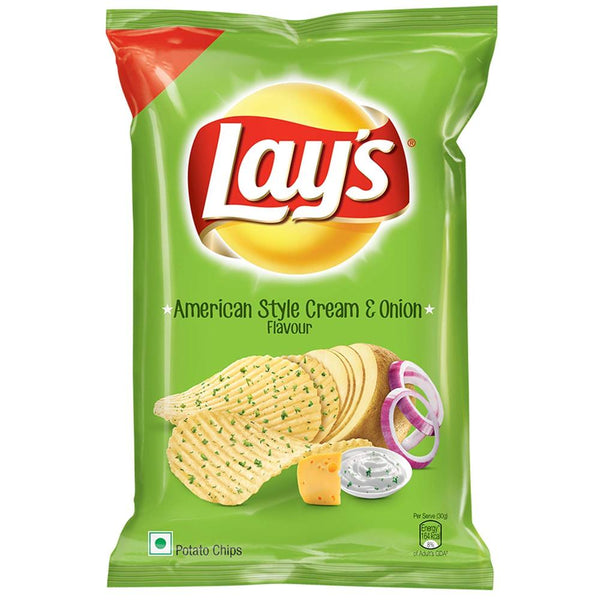 Lays American Style Cream And Onion 115 g Pack || S1
