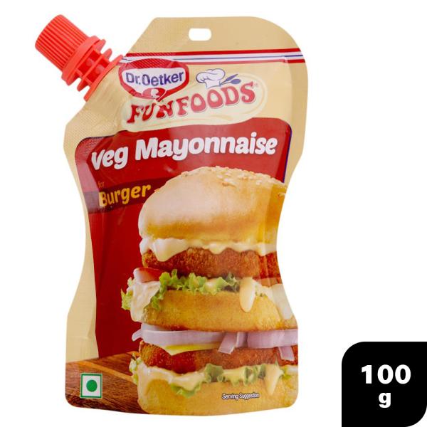 Dr Oetker Fun Foods Veg Burger Mayonnaise 100 g || S1